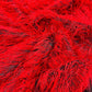 Shaggy Jacquard Faux Ostrich/Eye Lash Feathers Fringe With Metallic Thread (By The Yard) - New Creations Fabric & Foam Inc