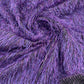 Shaggy Jacquard Faux Ostrich/Eye Lash Feathers Fringe With Metallic Thread (By The Yard) - New Creations Fabric & Foam Inc