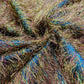Shaggy Jacquard Faux Ostrich/Eye Lash Feathers Fringe With Metallic Thread (By The Yard) - New Creations Fabric & Foam Inc
