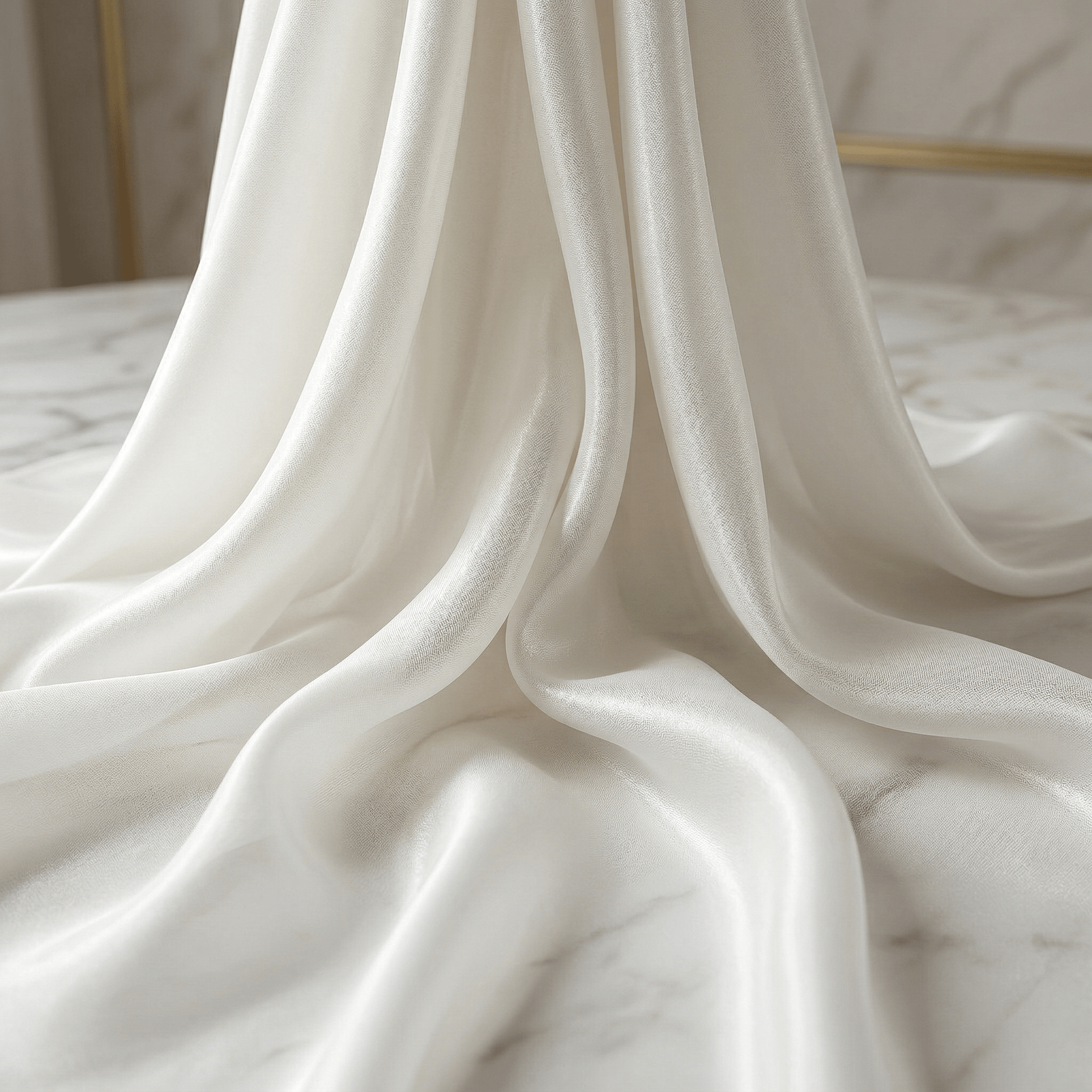 Sheer Liquid Chiffon Fabric 58” Wide by the Yard – Soft Flowing Chiffon for Dresses, Bridal Wear, Draping, Curtains & Event Decor - New Creations Fabric & Foam Inc