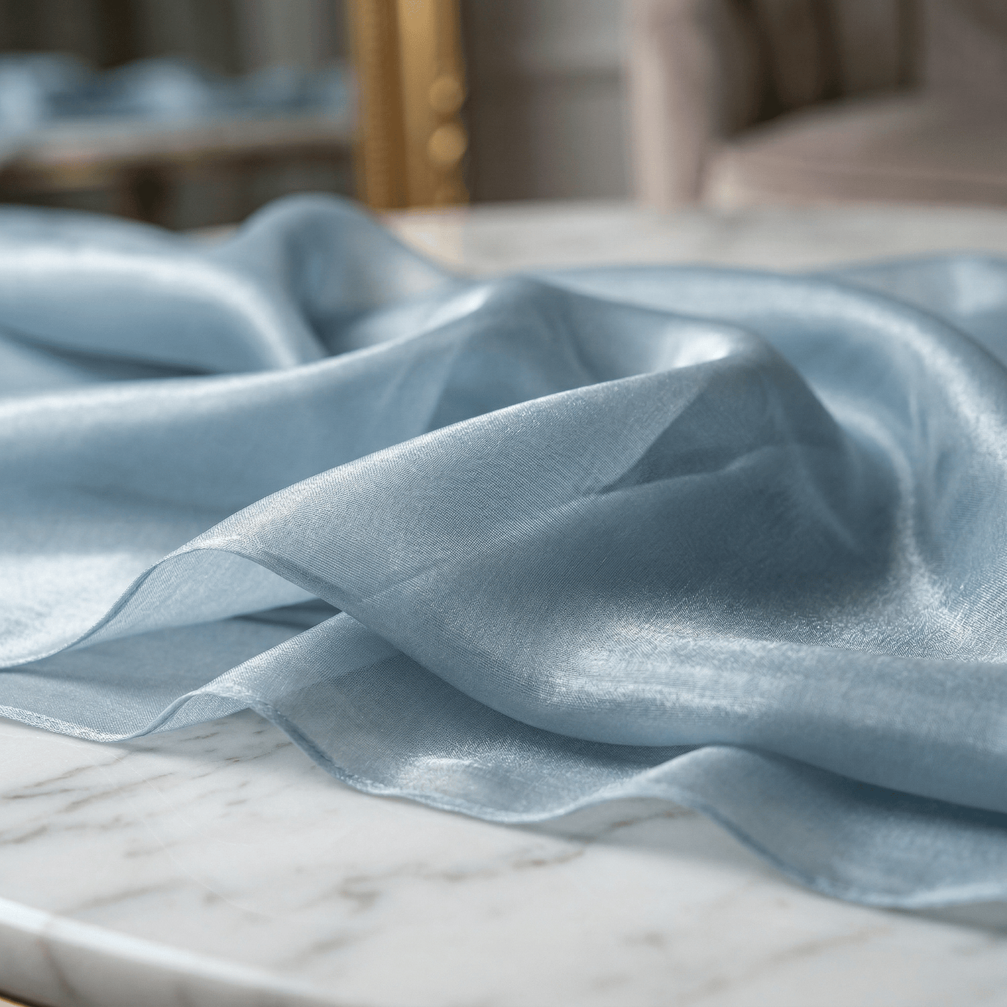 Sheer Liquid Chiffon Fabric 58” Wide by the Yard – Soft Flowing Chiffon for Dresses, Bridal Wear, Draping, Curtains & Event Decor - New Creations Fabric & Foam Inc