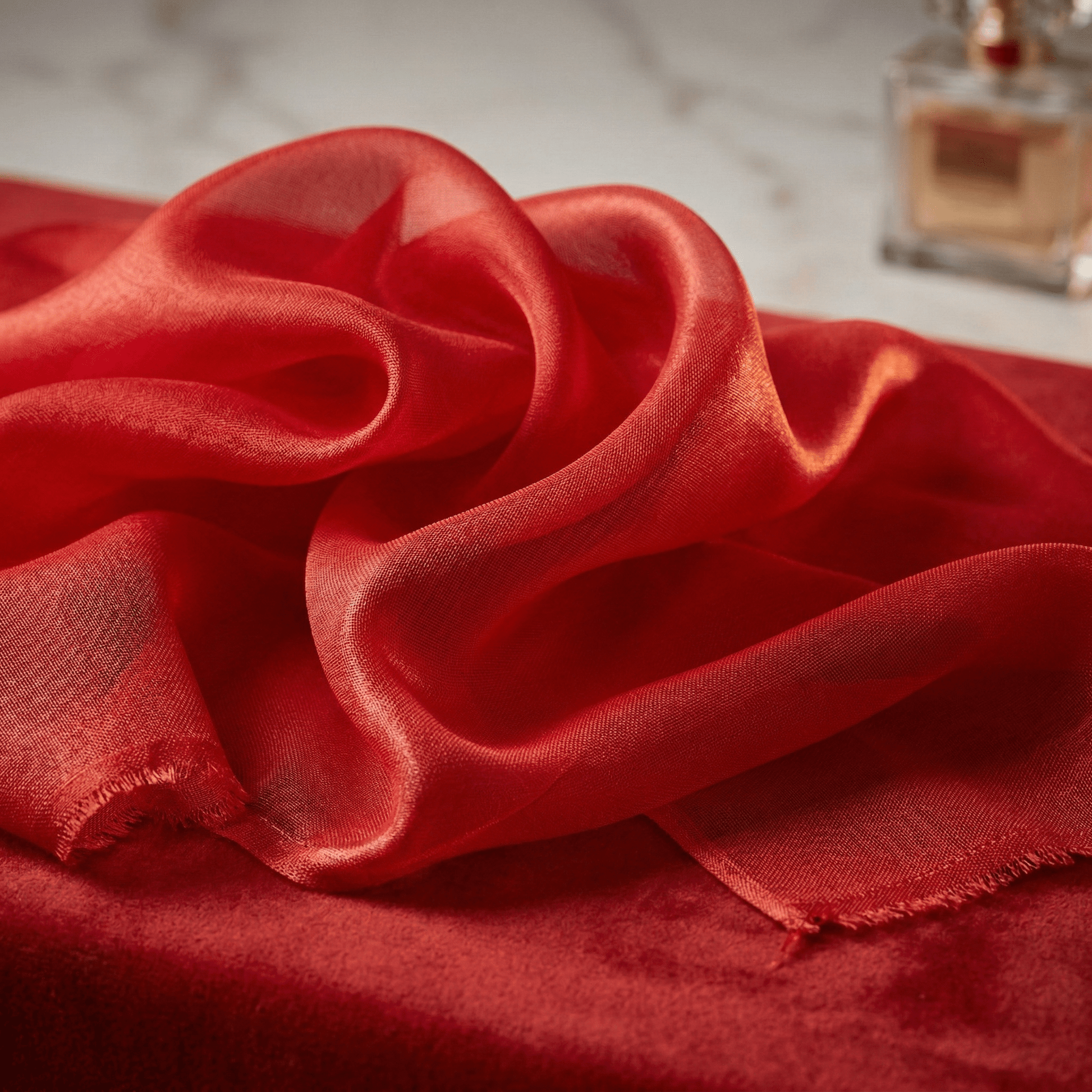 Sheer Liquid Chiffon Fabric 58” Wide by the Yard – Soft Flowing Chiffon for Dresses, Bridal Wear, Draping, Curtains & Event Decor - New Creations Fabric & Foam Inc