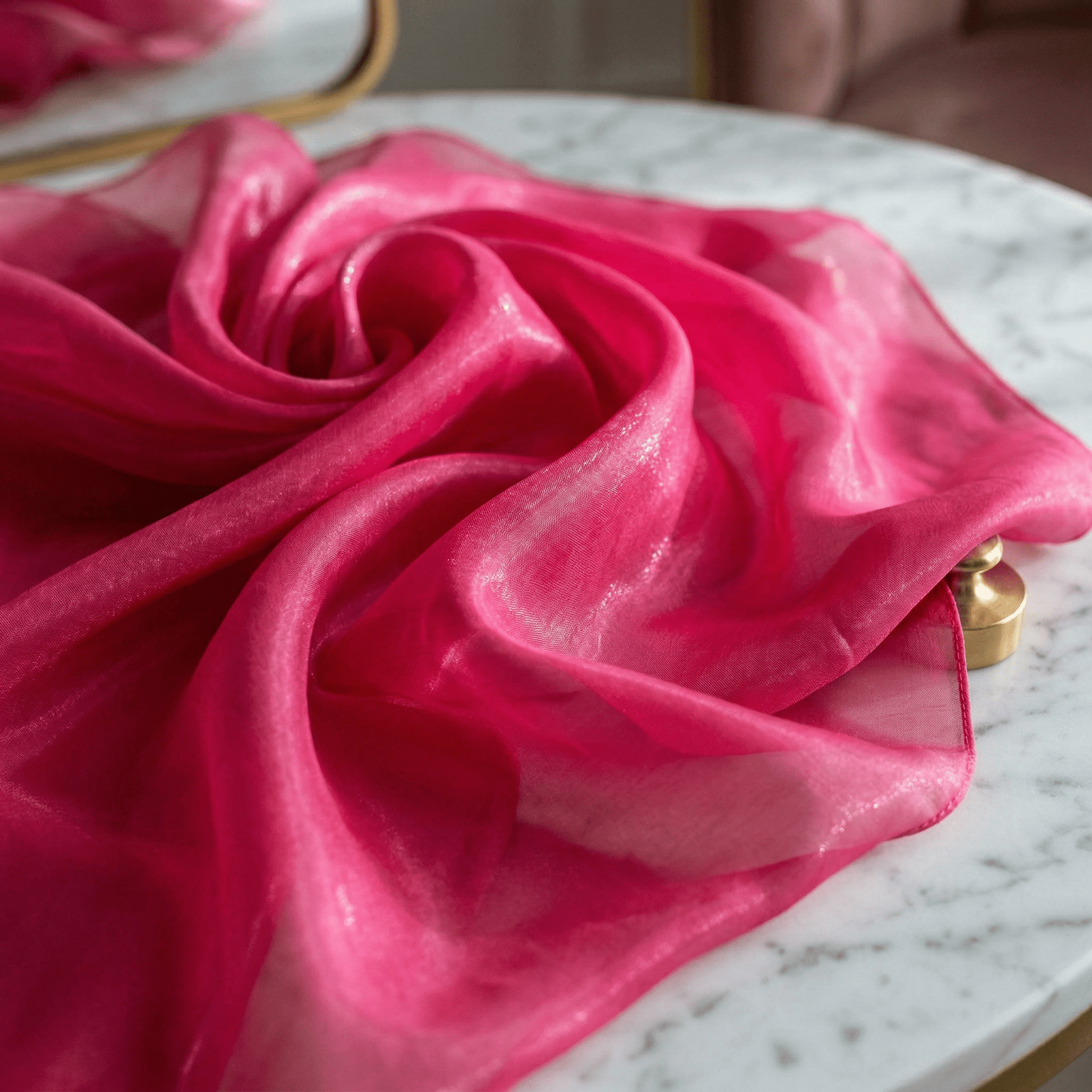 Sheer Liquid Chiffon Fabric 58” Wide by the Yard – Soft Flowing Chiffon for Dresses, Bridal Wear, Draping, Curtains & Event Decor - New Creations Fabric & Foam Inc