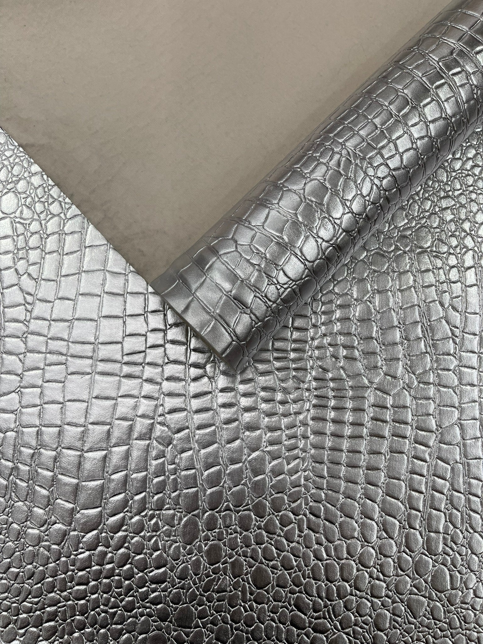 Shiny Alligator 3D Embossed Vinyl Fabric| New Creations Fabric & Foam Inc. - New Creations Fabric & Foam Inc