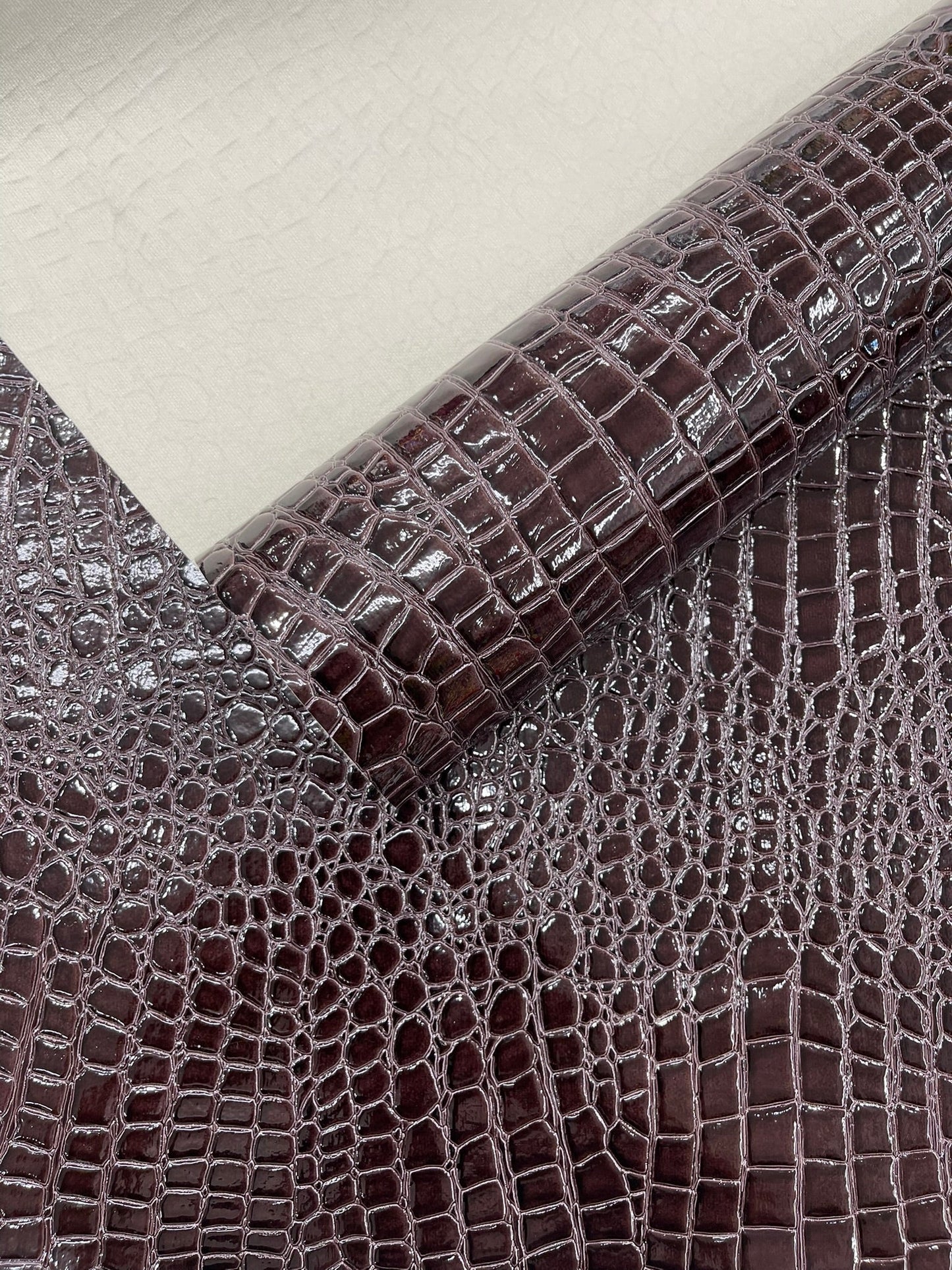 Shiny Alligator 3D Embossed Vinyl Fabric| New Creations Fabric & Foam Inc. - New Creations Fabric & Foam Inc