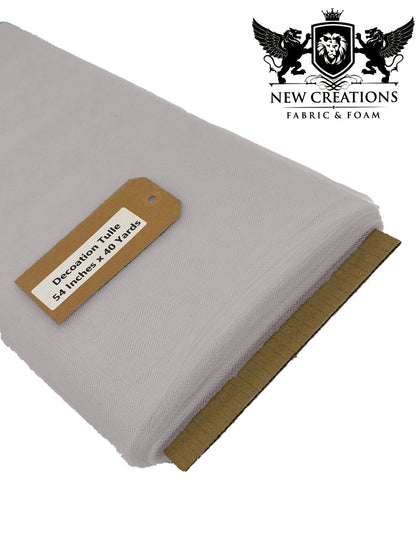 Silver Tutu Fabric Bolt Bridal Party Wedding Decoration, Wholesale Tulle, Party, Tulle Net. - New Creations Fabric & Foam Inc