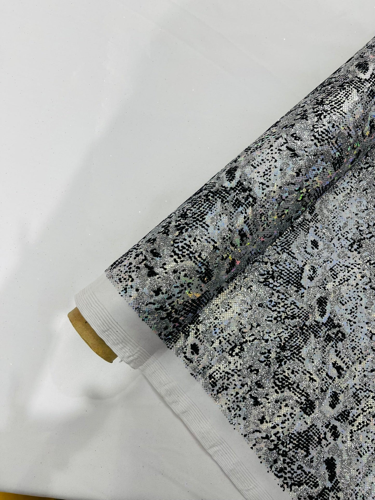 Snake Design Shattered Glass Nylon Spandex Fabric| New Creations Fabric & Foam Inc. - New Creations Fabric & Foam Inc