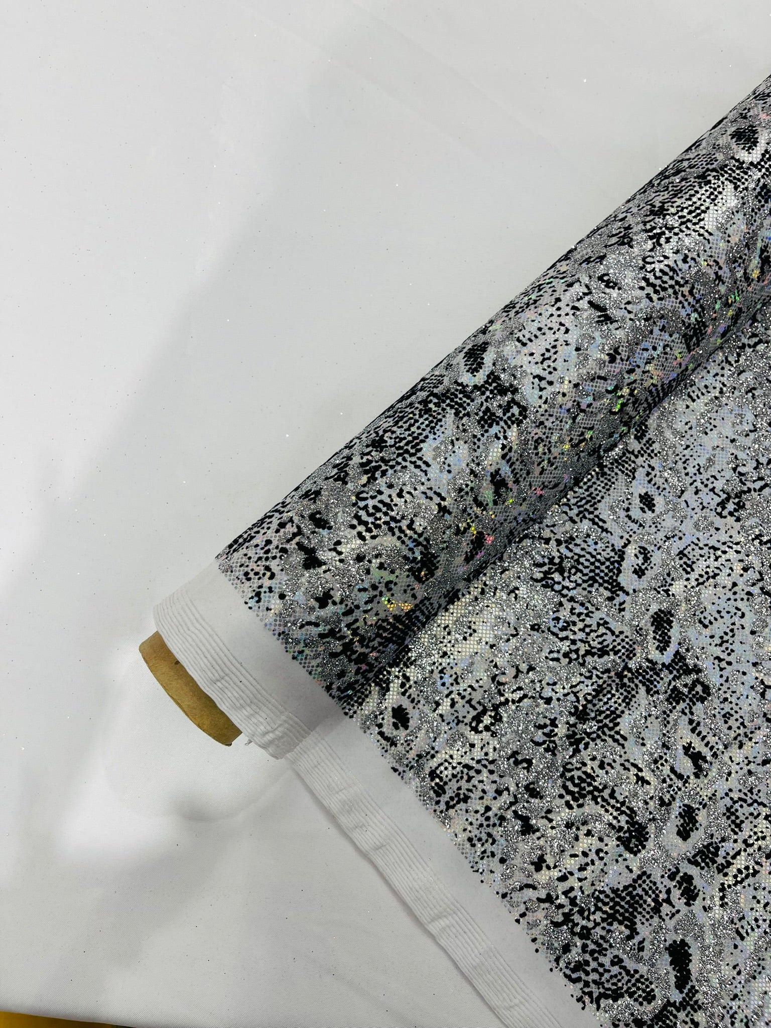 Snake Design Shattered Glass Nylon Spandex Fabric| New Creations Fabric & Foam Inc. - New Creations Fabric & Foam Inc