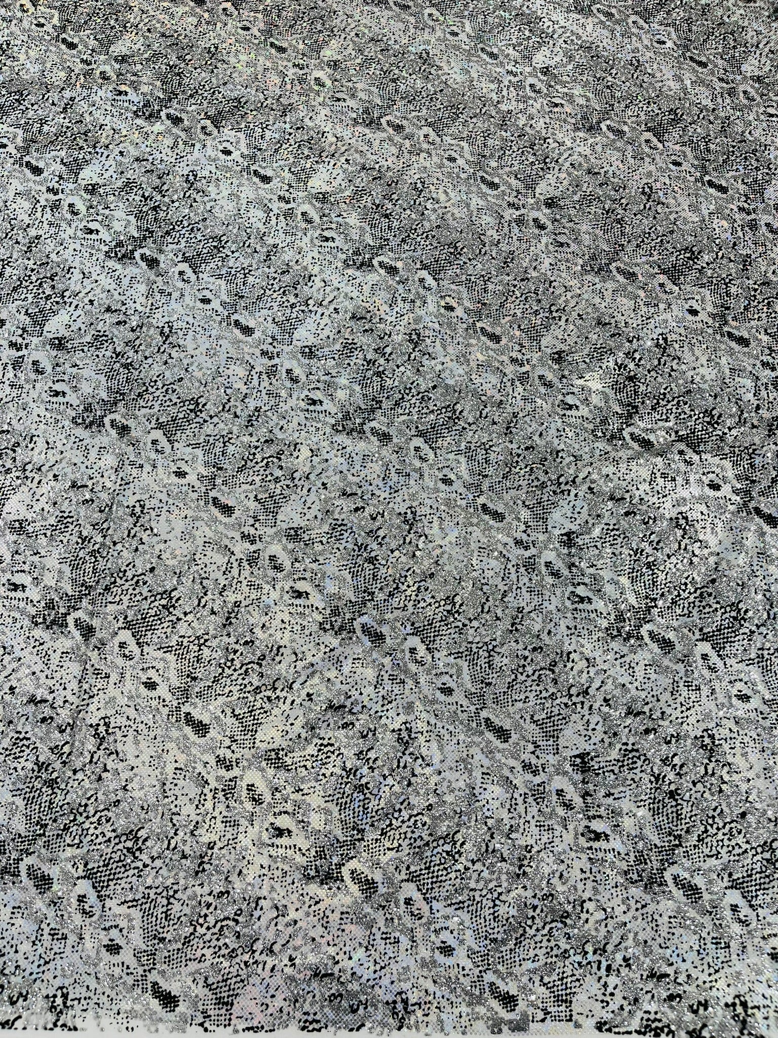 Snake Design Shattered Glass Nylon Spandex Fabric| New Creations Fabric & Foam Inc. - New Creations Fabric & Foam Inc