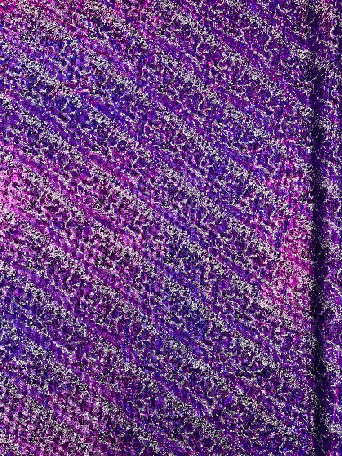 Snake Design Shattered Glass Nylon Spandex Fabric| New Creations Fabric & Foam Inc. - New Creations Fabric & Foam Inc