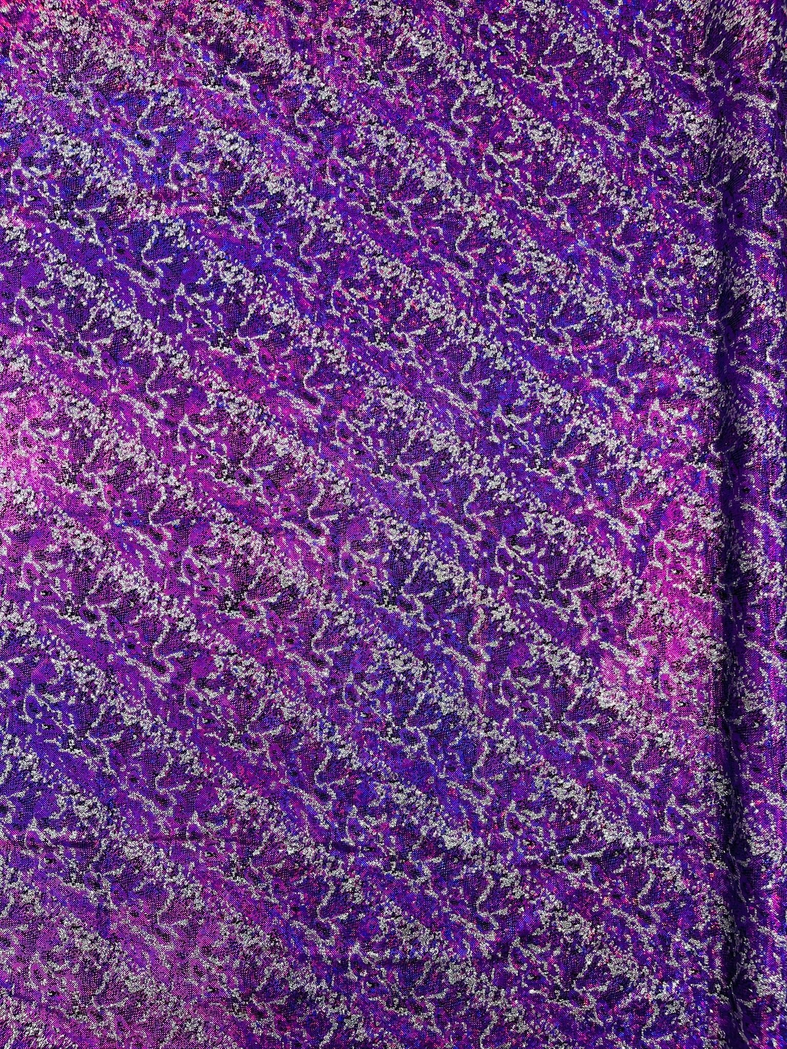 Snake Design Shattered Glass Nylon Spandex Fabric| New Creations Fabric & Foam Inc. - New Creations Fabric & Foam Inc