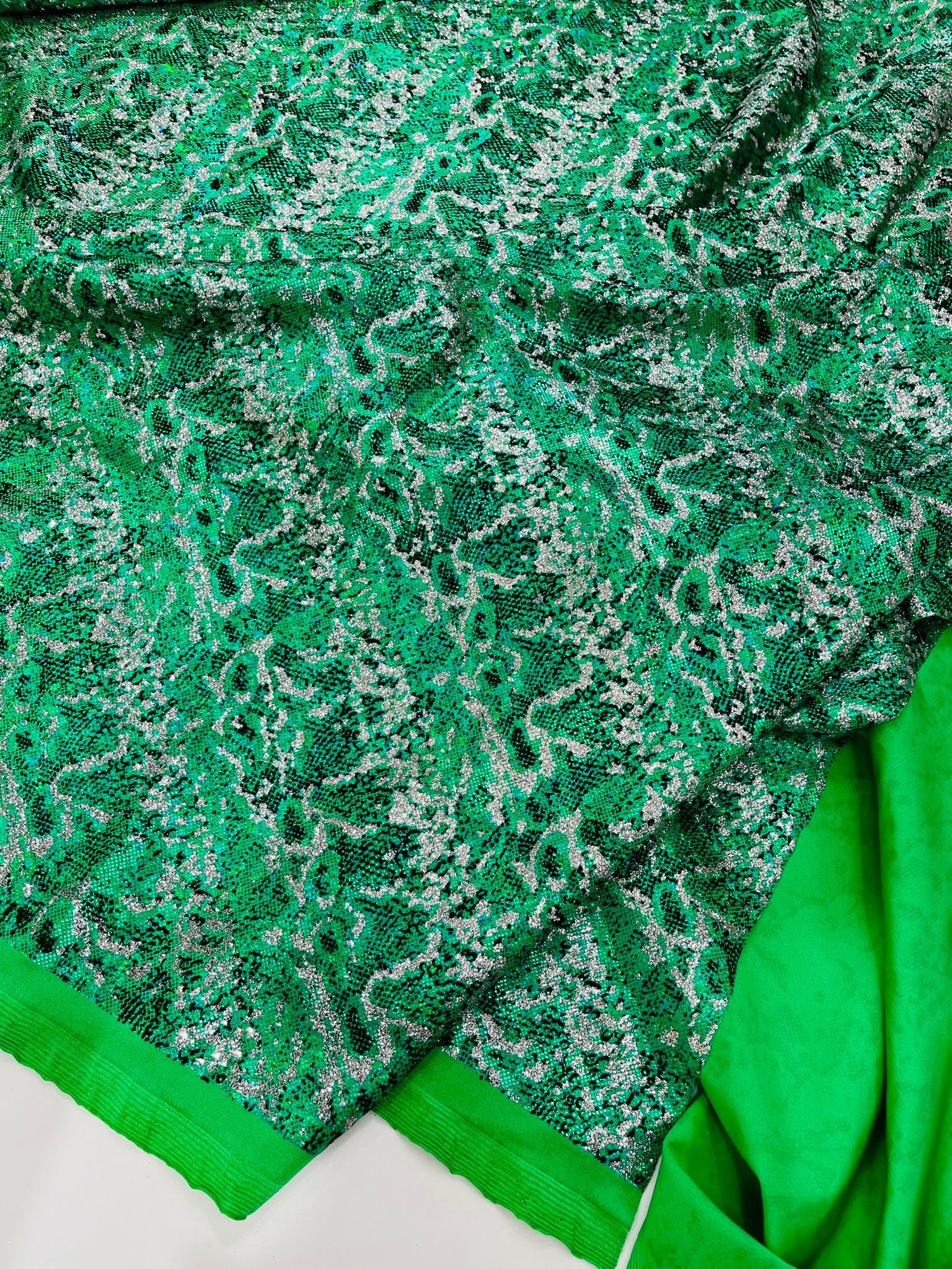 Snake Design Shattered Glass Nylon Spandex Fabric| New Creations Fabric & Foam Inc. - New Creations Fabric & Foam Inc