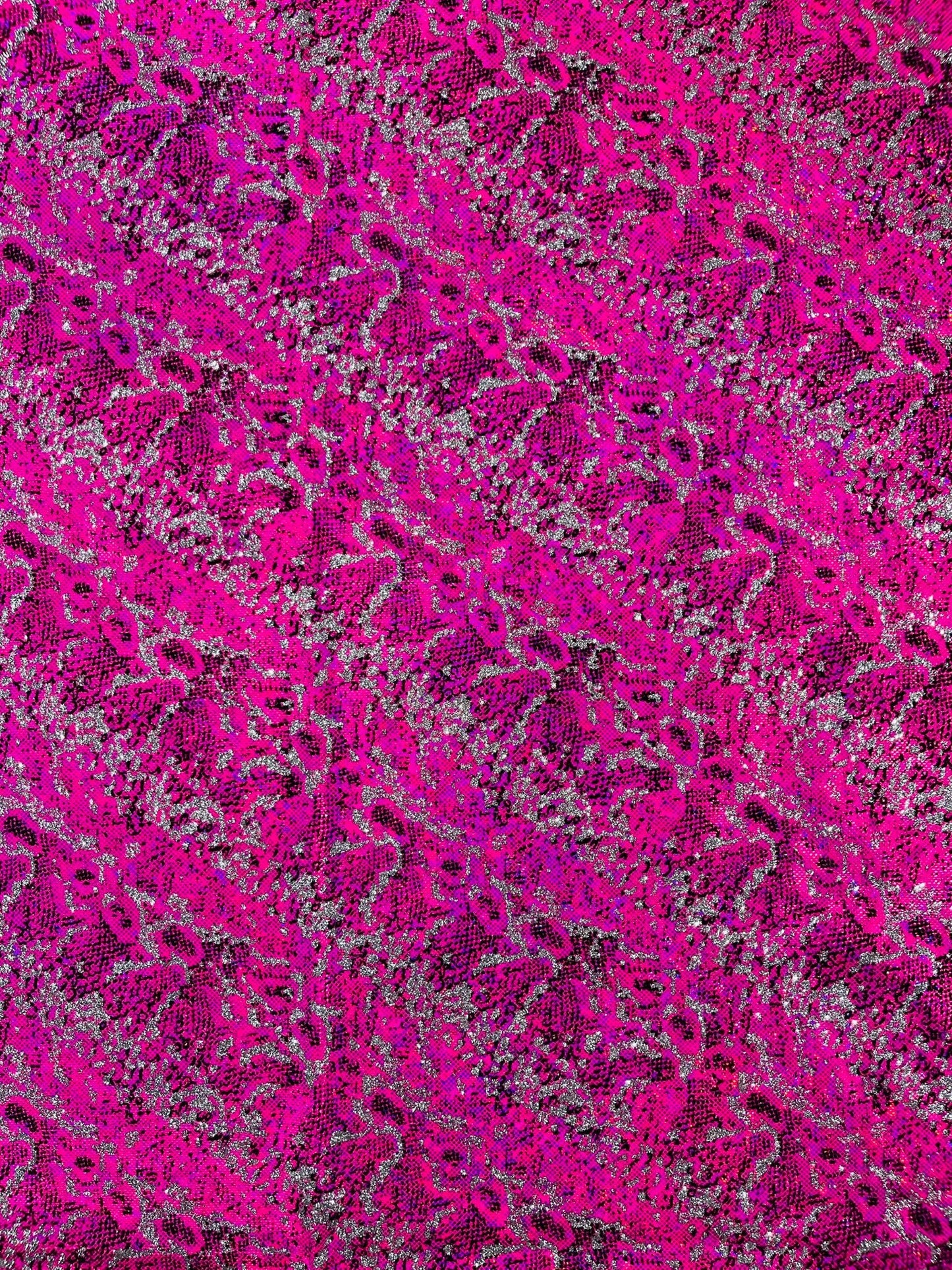 Snake Design Shattered Glass Nylon Spandex Fabric| New Creations Fabric & Foam Inc. - New Creations Fabric & Foam Inc