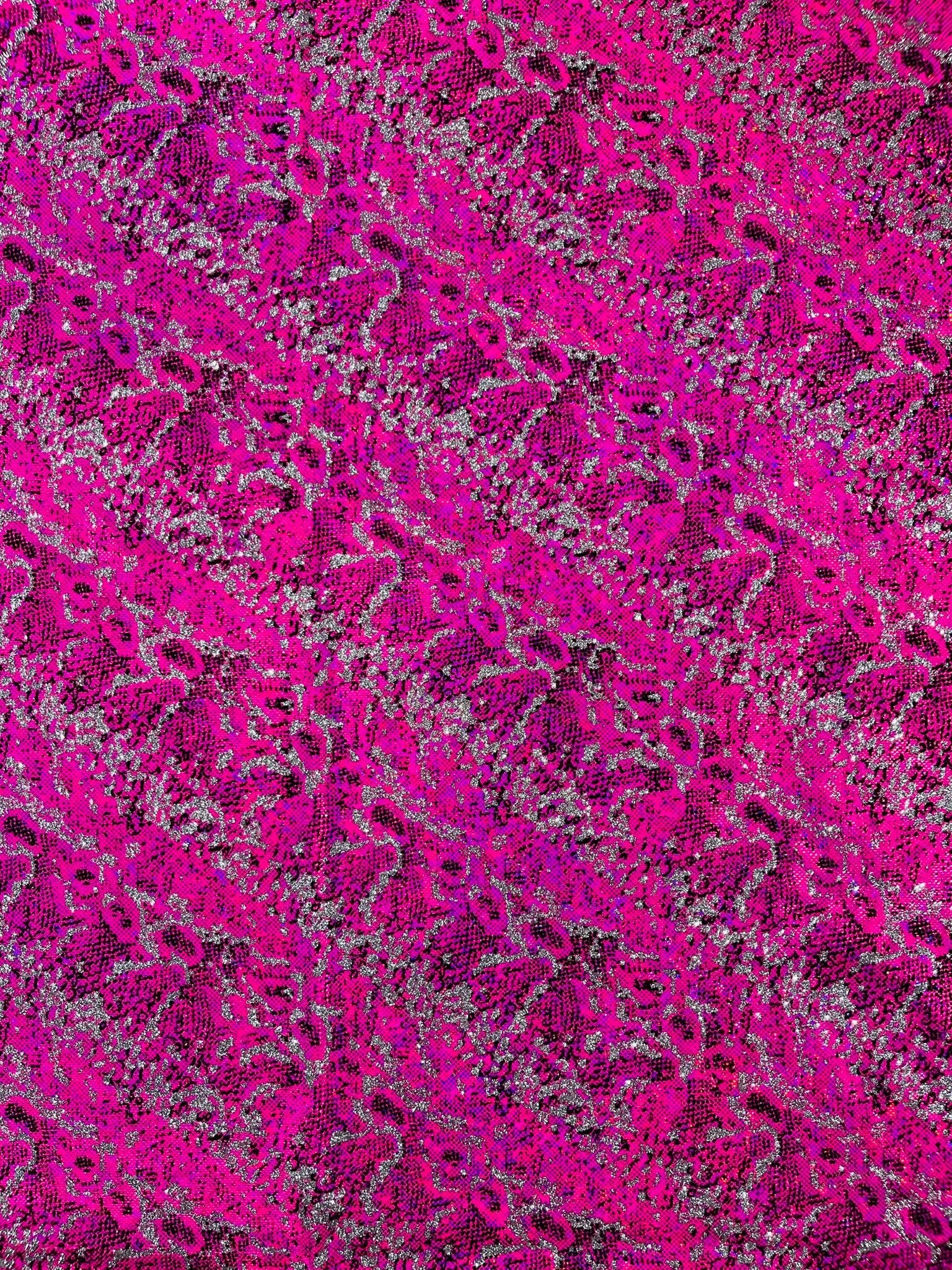 Snake Design Shattered Glass Nylon Spandex Fabric| New Creations Fabric & Foam Inc. - New Creations Fabric & Foam Inc