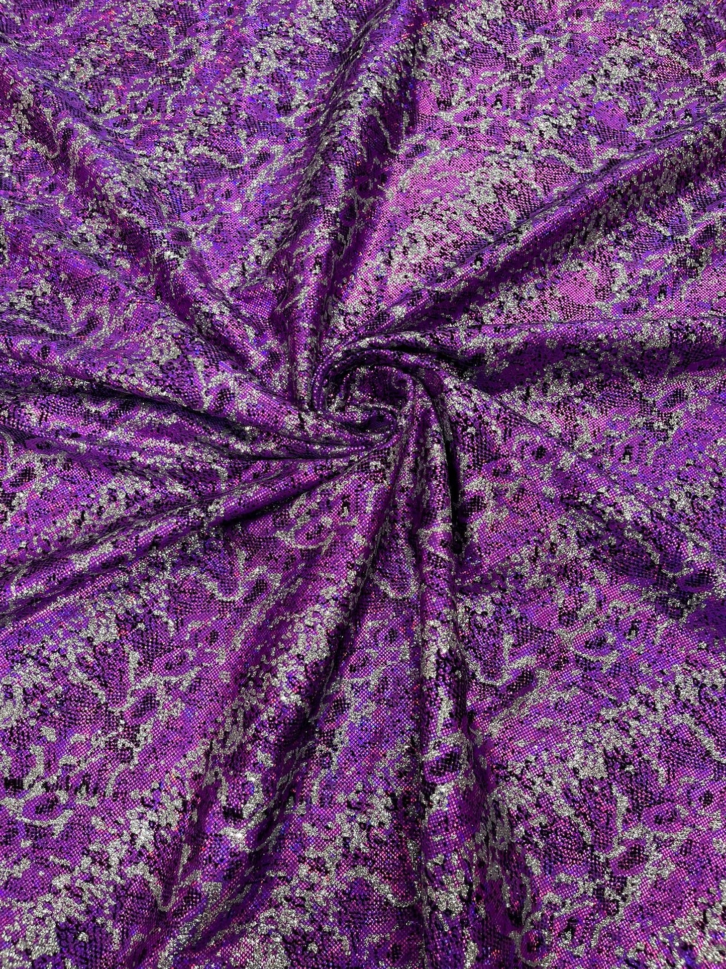 Snake Design Shattered Glass Nylon Spandex Fabric| New Creations Fabric & Foam Inc. - New Creations Fabric & Foam Inc