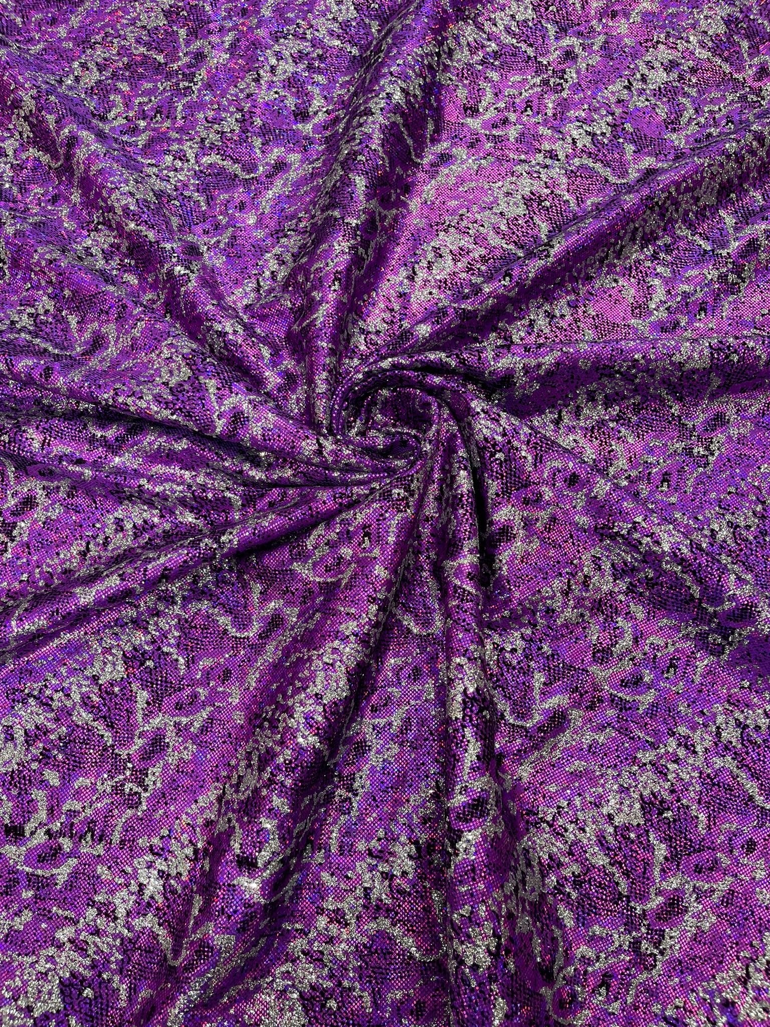 Snake Design Shattered Glass Nylon Spandex Fabric| New Creations Fabric & Foam Inc. - New Creations Fabric & Foam Inc