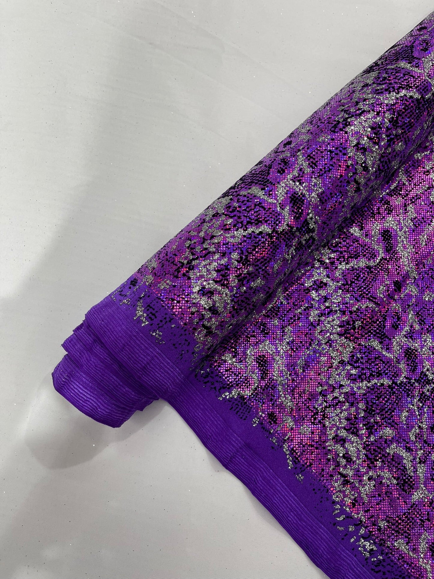 Snake Design Shattered Glass Nylon Spandex Fabric| New Creations Fabric & Foam Inc. - New Creations Fabric & Foam Inc