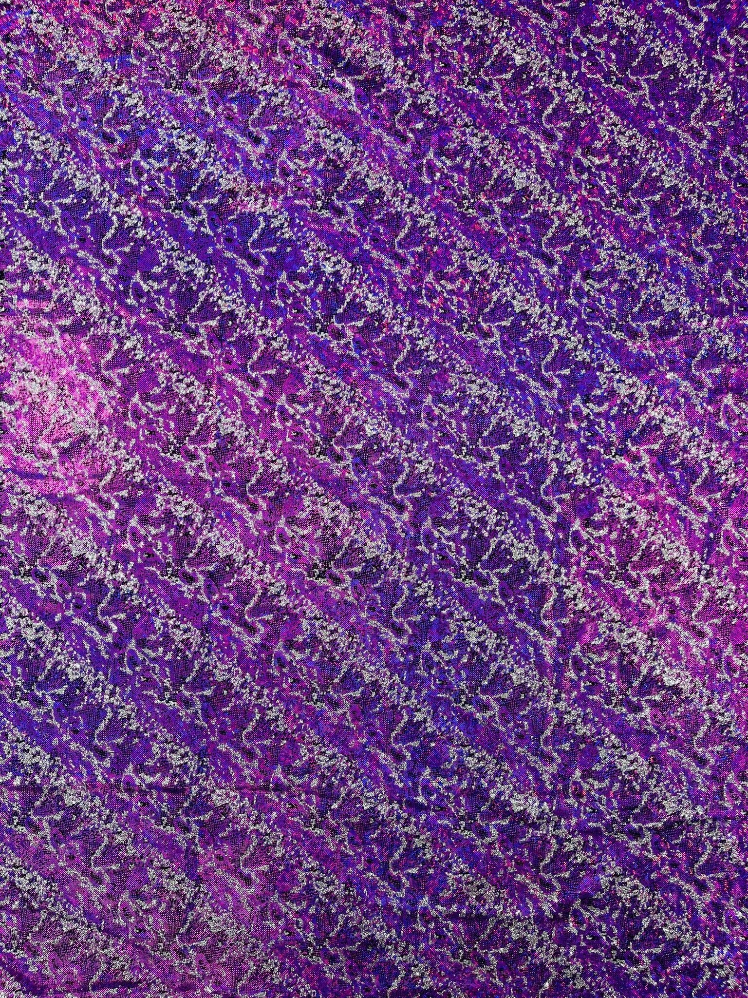 Snake Design Shattered Glass Nylon Spandex Fabric| New Creations Fabric & Foam Inc. - New Creations Fabric & Foam Inc