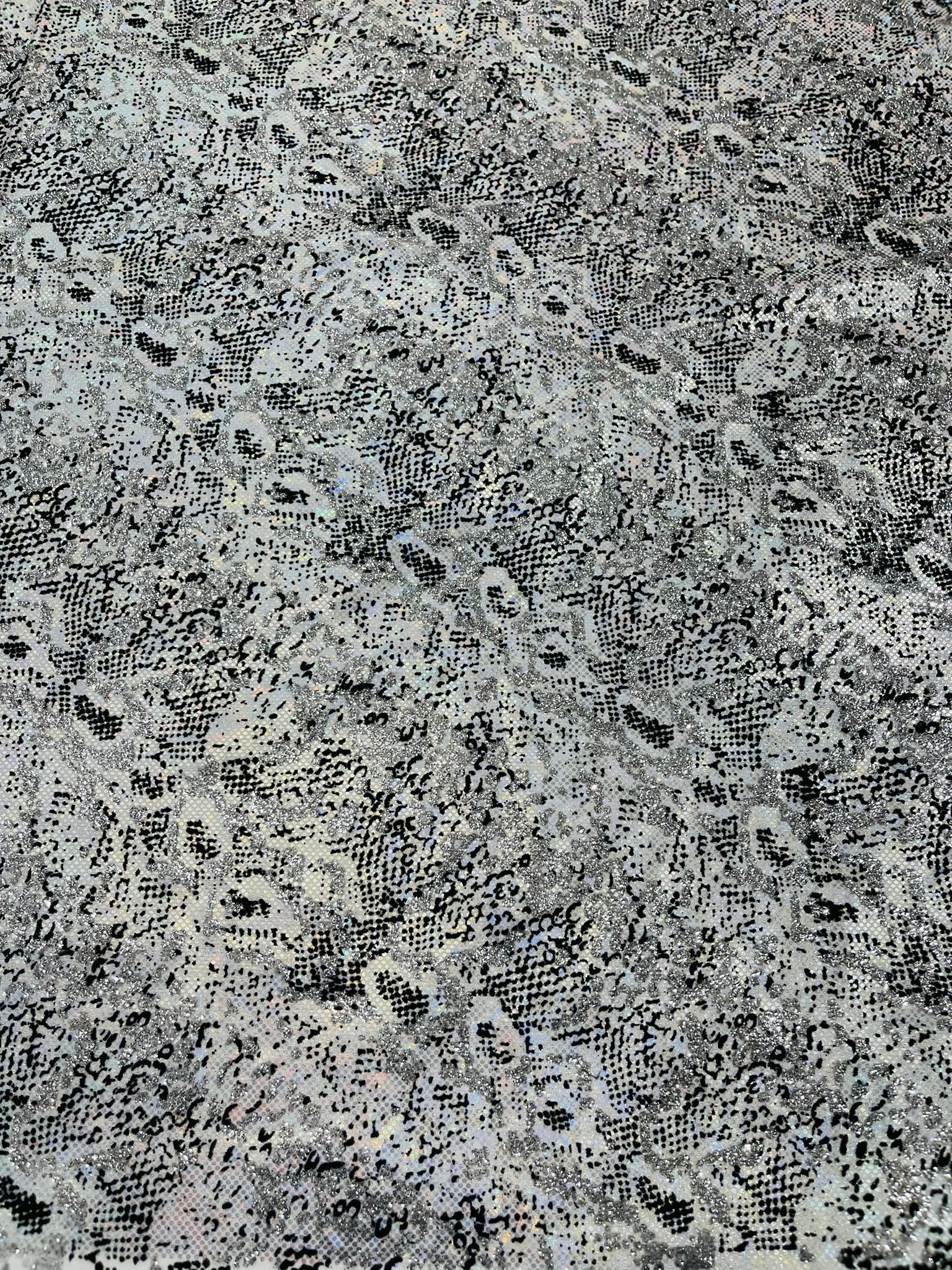 Snake Design Shattered Glass Nylon Spandex Fabric| New Creations Fabric & Foam Inc. - New Creations Fabric & Foam Inc