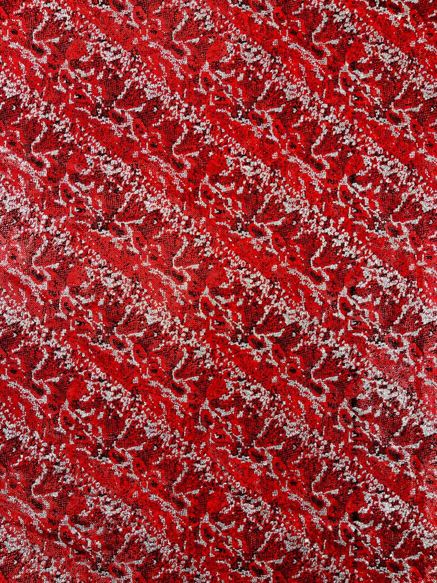 Snake Design Shattered Glass Nylon Spandex Fabric| New Creations Fabric & Foam Inc. - New Creations Fabric & Foam Inc