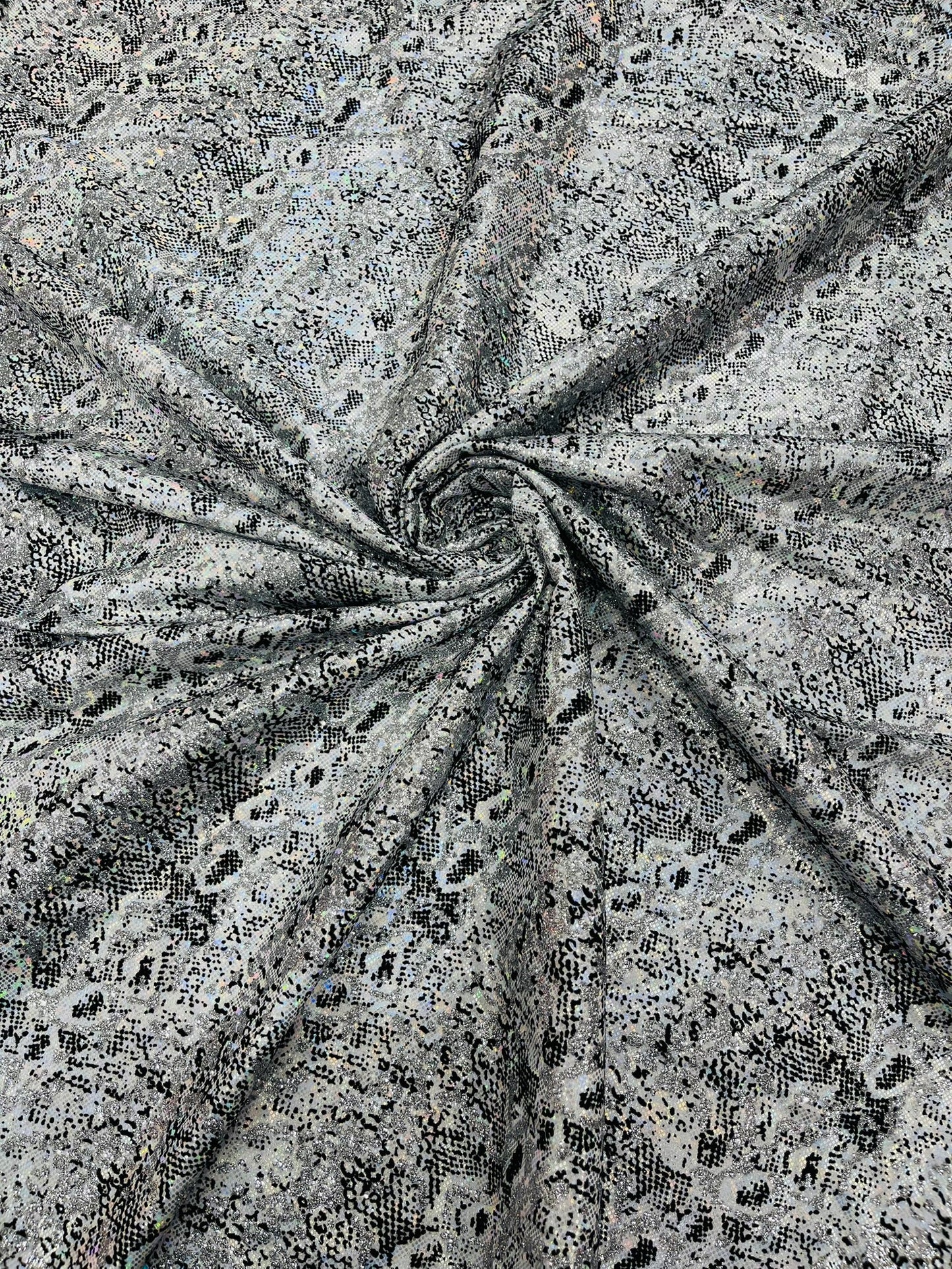 Snake Design Shattered Glass Nylon Spandex Fabric| New Creations Fabric & Foam Inc. - New Creations Fabric & Foam Inc