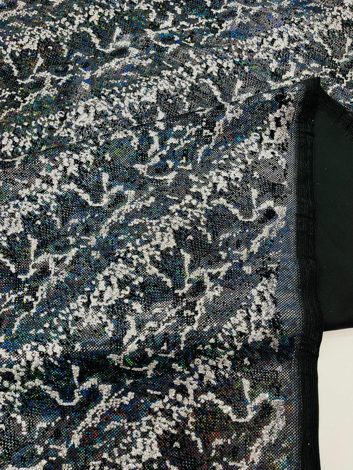 Snake Design Shattered Glass Nylon Spandex Fabric| New Creations Fabric & Foam Inc. - New Creations Fabric & Foam Inc
