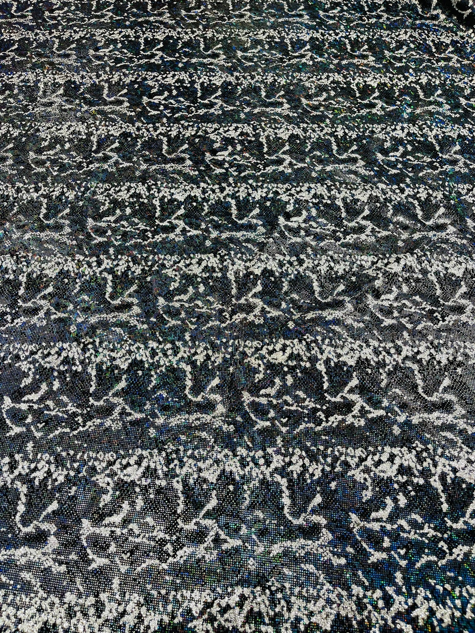 Snake Design Shattered Glass Nylon Spandex Fabric| New Creations Fabric & Foam Inc. - New Creations Fabric & Foam Inc