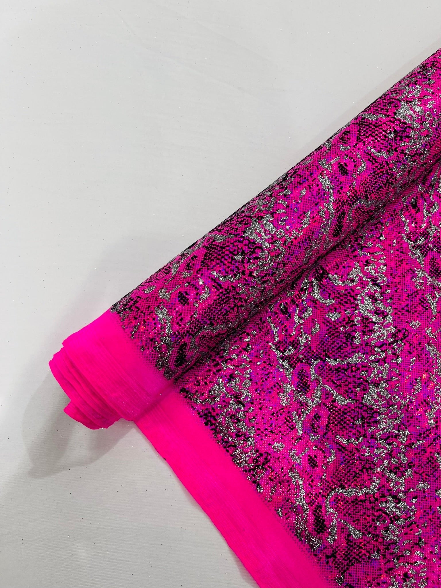 Snake Design Shattered Glass Nylon Spandex Fabric| New Creations Fabric & Foam Inc. - New Creations Fabric & Foam Inc