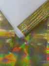 Snake Viper Holographic Embossed PVC Fabric| New Creations Fabric & Foam Inc. - New Creations Fabric & Foam Inc