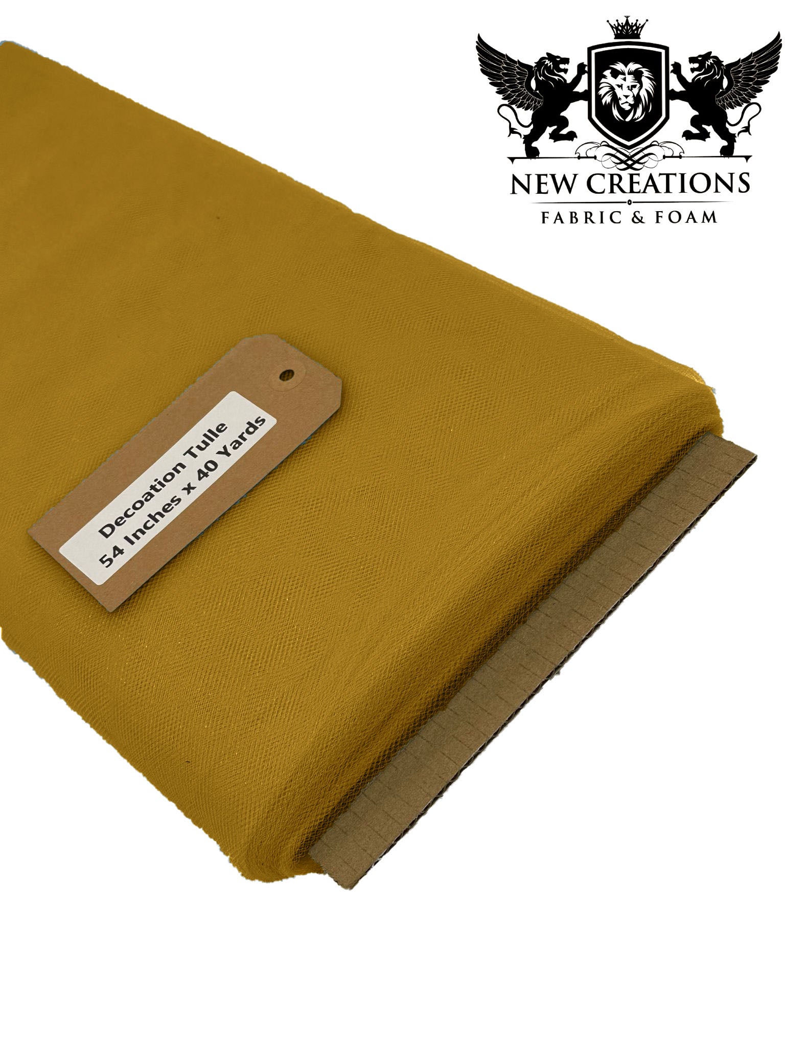 SOLID TULLE (by the roll, 40 yards) - New Creations Fabric & Foam Inc