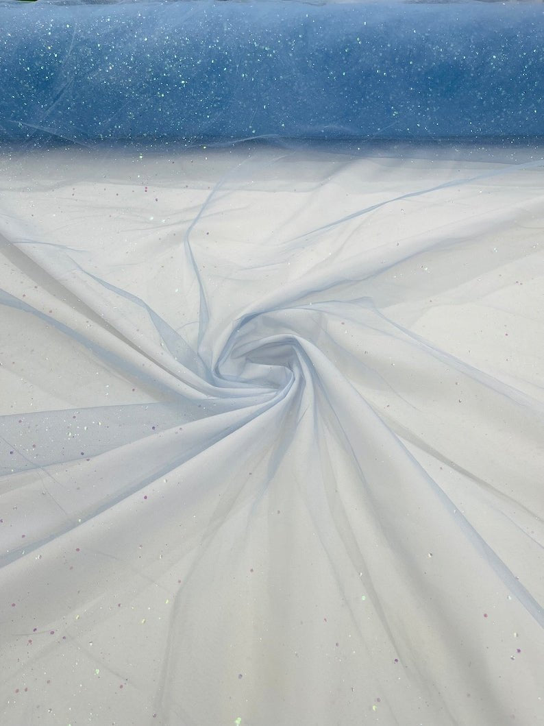 SPARKLE TULLE GLITTER SEQUIN (by the yard) - New Creations Fabric & Foam Inc