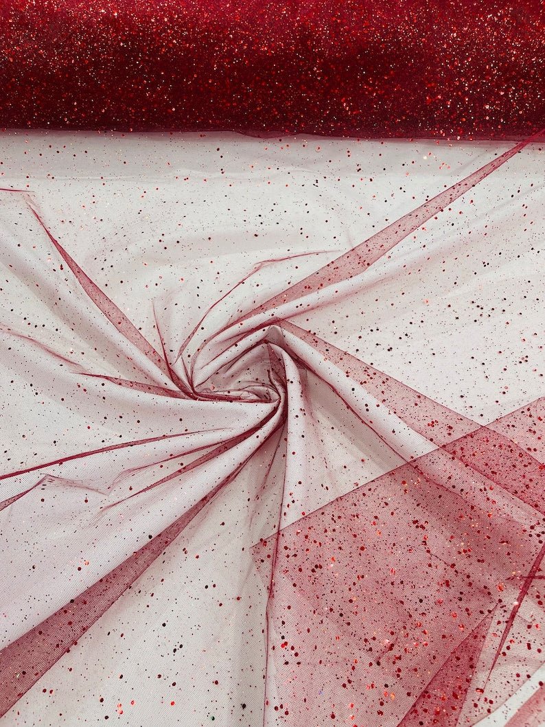 SPARKLE TULLE GLITTER SEQUIN (by the yard) - New Creations Fabric & Foam Inc