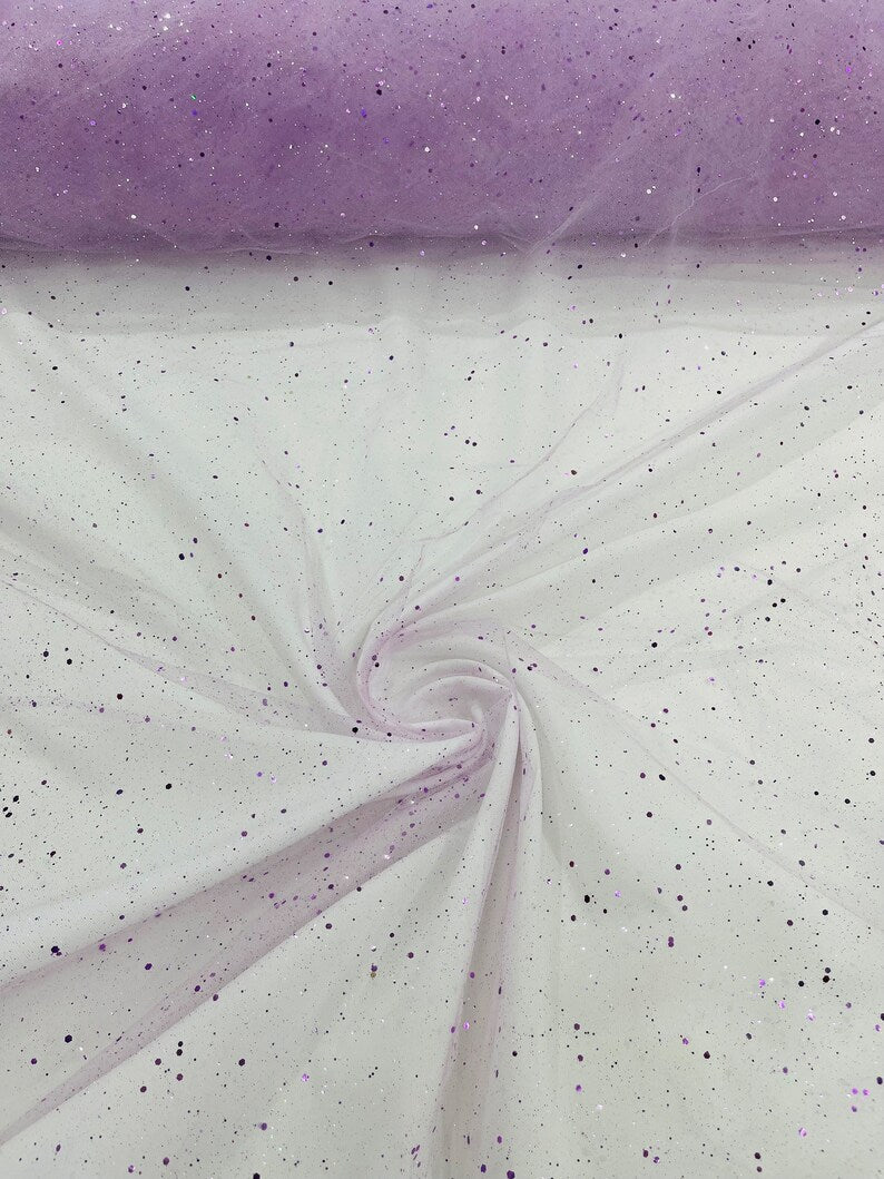 SPARKLE TULLE GLITTER SEQUIN (by the yard) - New Creations Fabric & Foam Inc