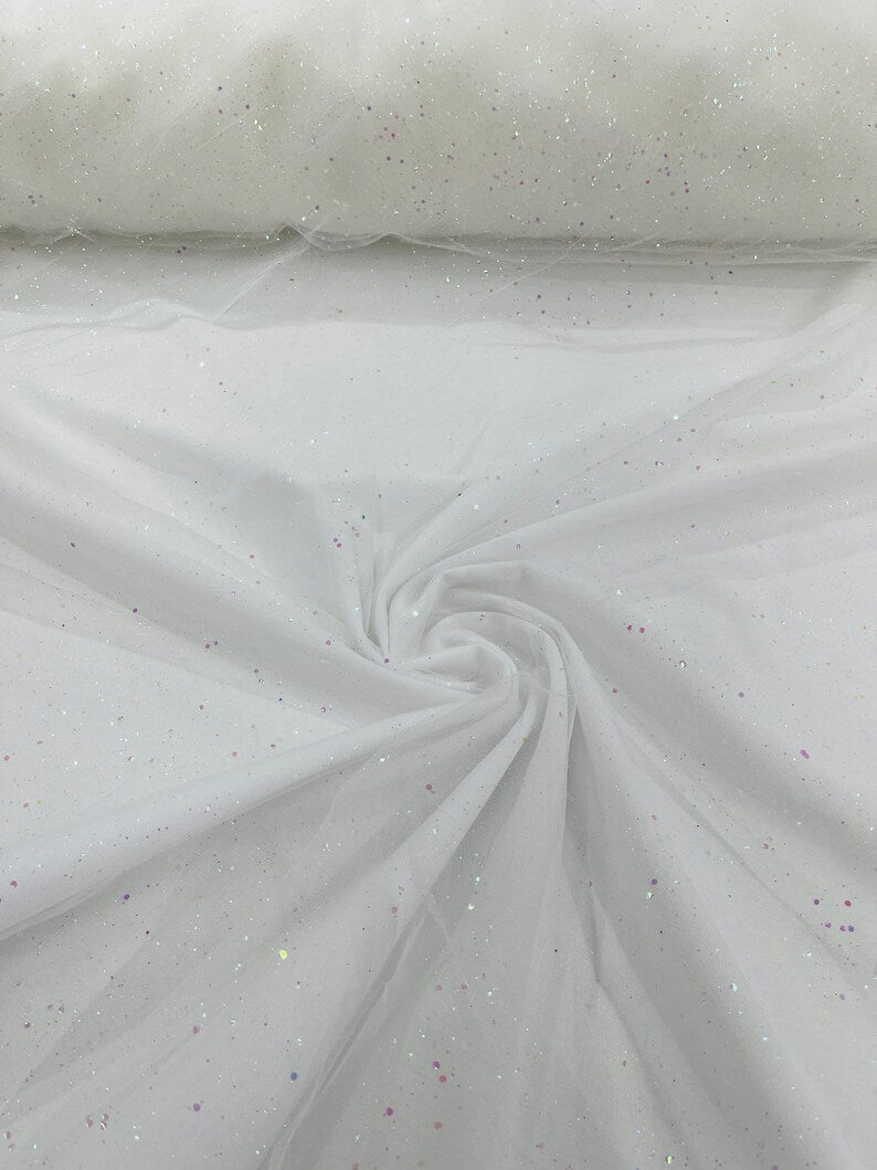 SPARKLE TULLE GLITTER SEQUIN (by the yard) - New Creations Fabric & Foam Inc