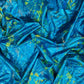 Splatter Foil Paint Metallic Print on a 4 - way Stretch Tie Dye Nylon Spandex | New Creations Fabric & Foam Inc. - New Creations Fabric & Foam Inc