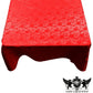 SQUARE TABLECLOTH ROSES JACQUARD SATIN (51" Inches x 51" Inches) - New Creations Fabric & Foam Inc