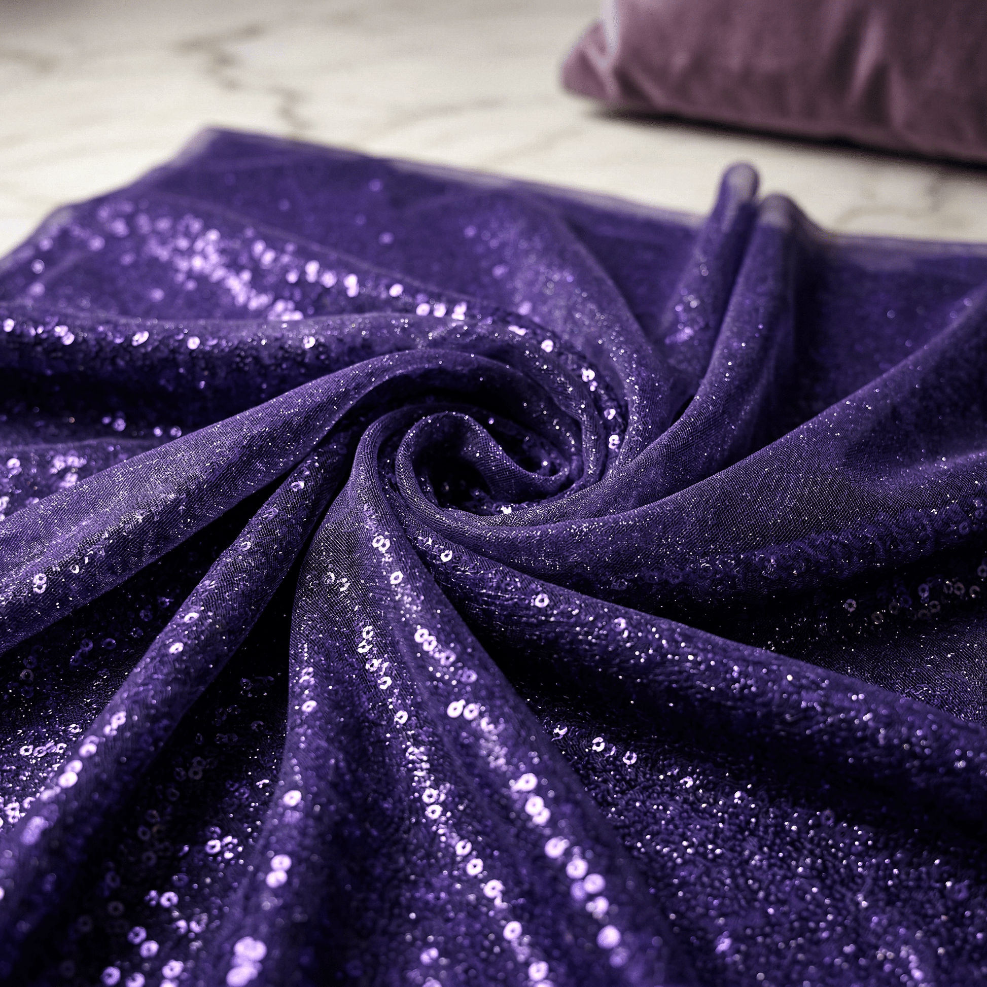 Stretch Metallic Sequin Lurex Fabric by the Yard 58” Wide – Shiny 2 Way Stretch Sequin Fabric for Dresses, Backdrops, Costumes & Event Decor - New Creations Fabric & Foam Inc