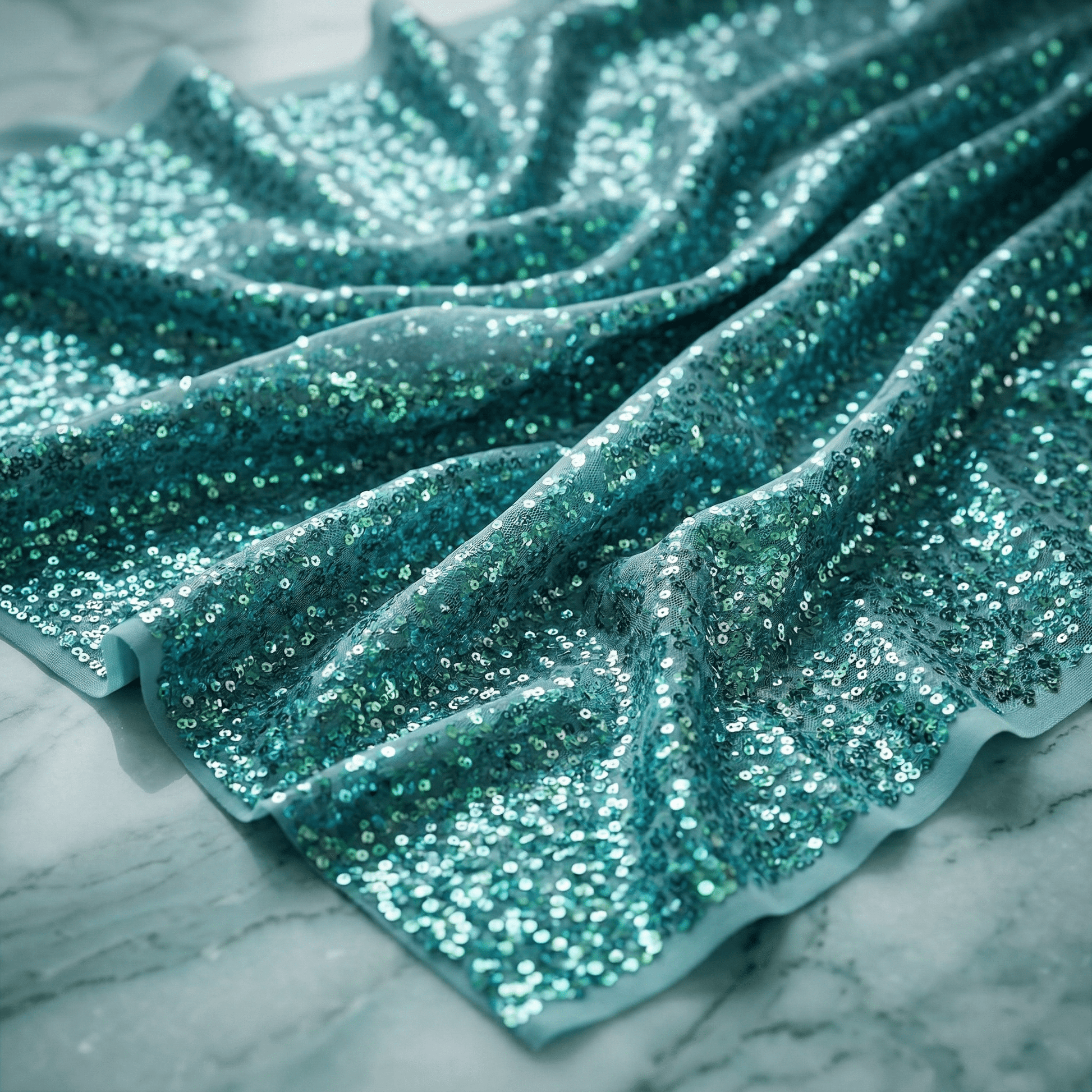 Stretch Metallic Sequin Lurex Fabric by the Yard 58” Wide – Shiny 2 Way Stretch Sequin Fabric for Dresses, Backdrops, Costumes & Event Decor - New Creations Fabric & Foam Inc