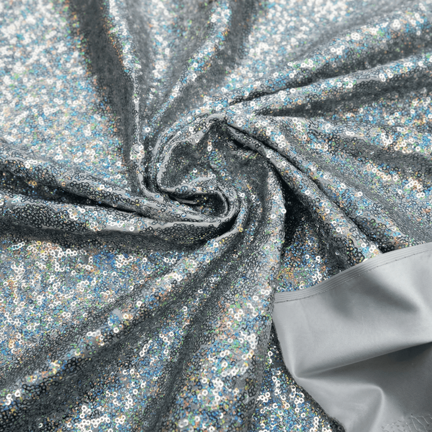 Stretch Metallic Sequin Lurex Fabric by the Yard 58” Wide – Shiny 2 Way Stretch Sequin Fabric for Dresses, Backdrops, Costumes & Event Decor - New Creations Fabric & Foam Inc