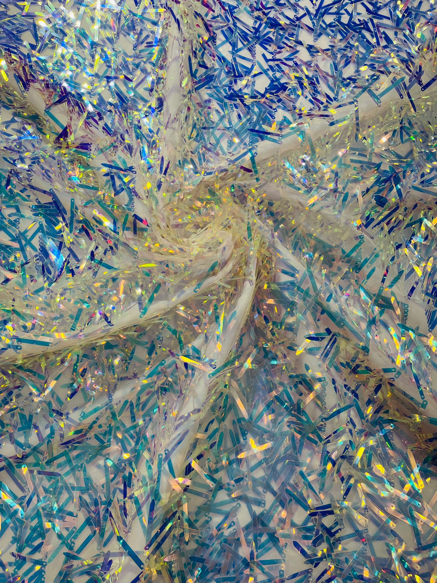 Sword Sequin Fabric 54” Wide| New Creations Fabric & Foam Inc. - New Creations Fabric & Foam Inc