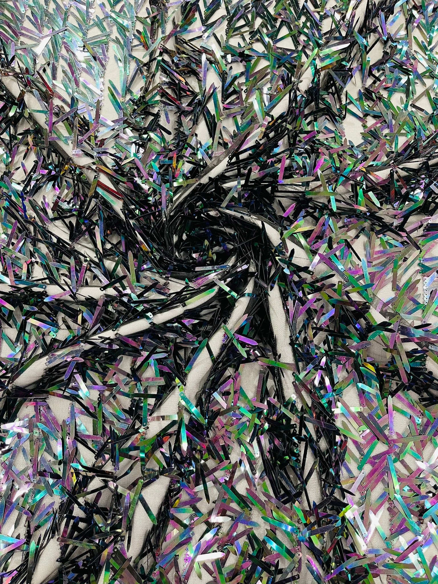 Sword Sequin Fabric 54” Wide| New Creations Fabric & Foam Inc. - New Creations Fabric & Foam Inc