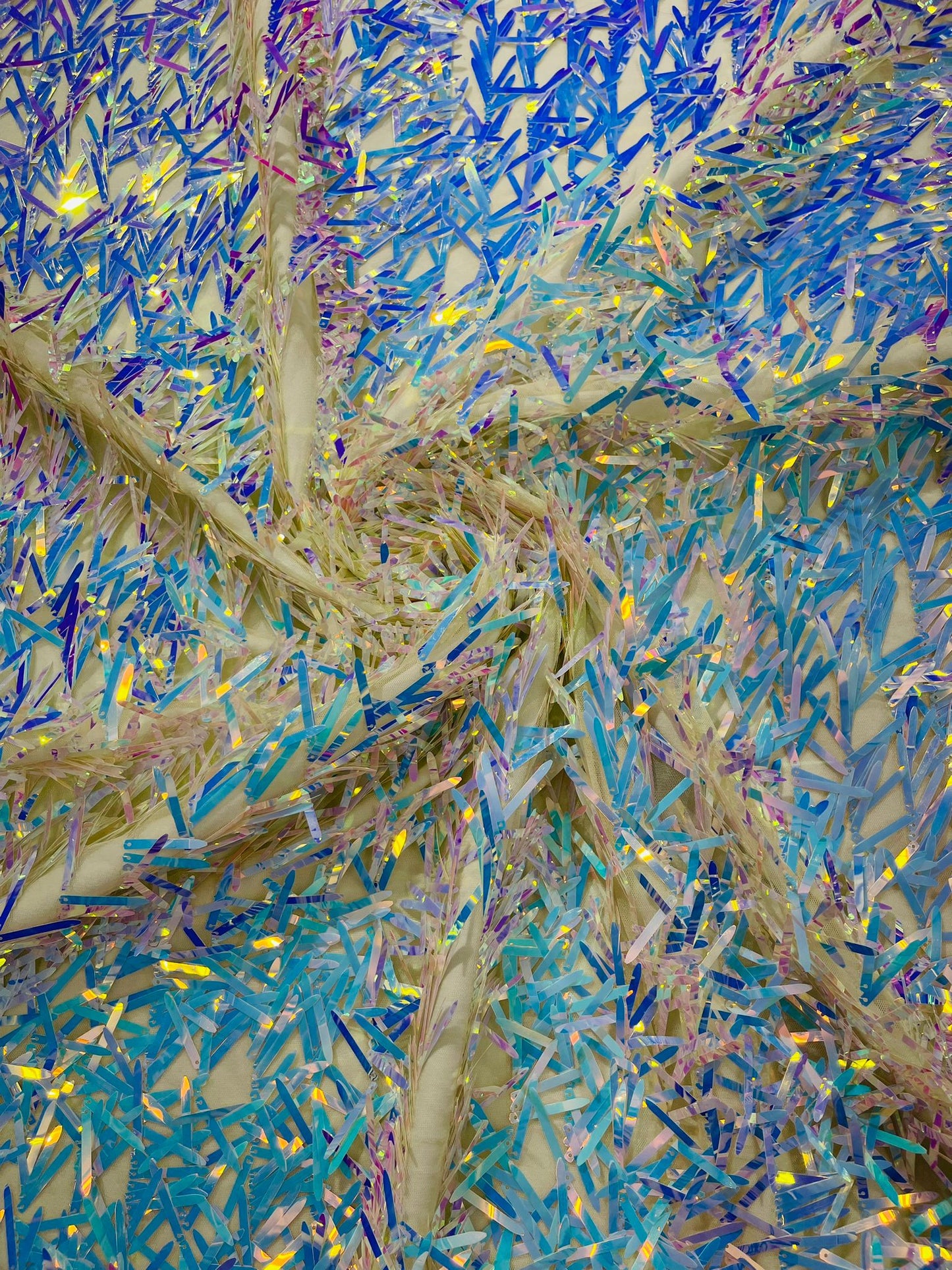 Sword Sequin Fabric 54” Wide| New Creations Fabric & Foam Inc. - New Creations Fabric & Foam Inc