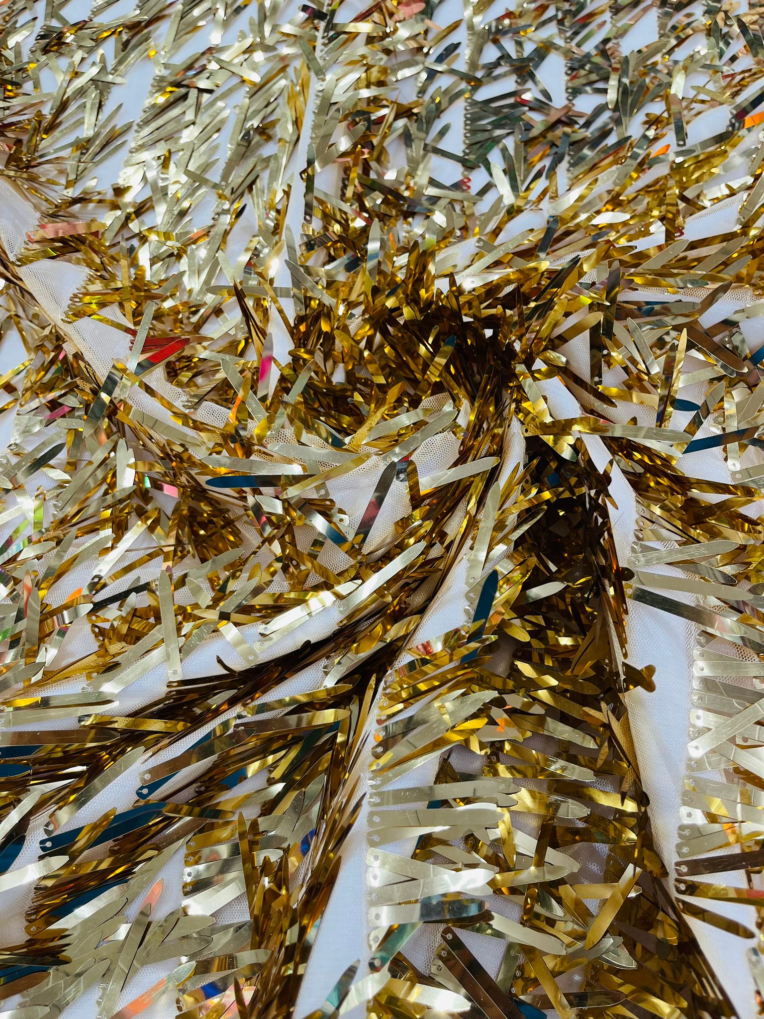 Sword Sequin Fabric 54” Wide| New Creations Fabric & Foam Inc. - New Creations Fabric & Foam Inc