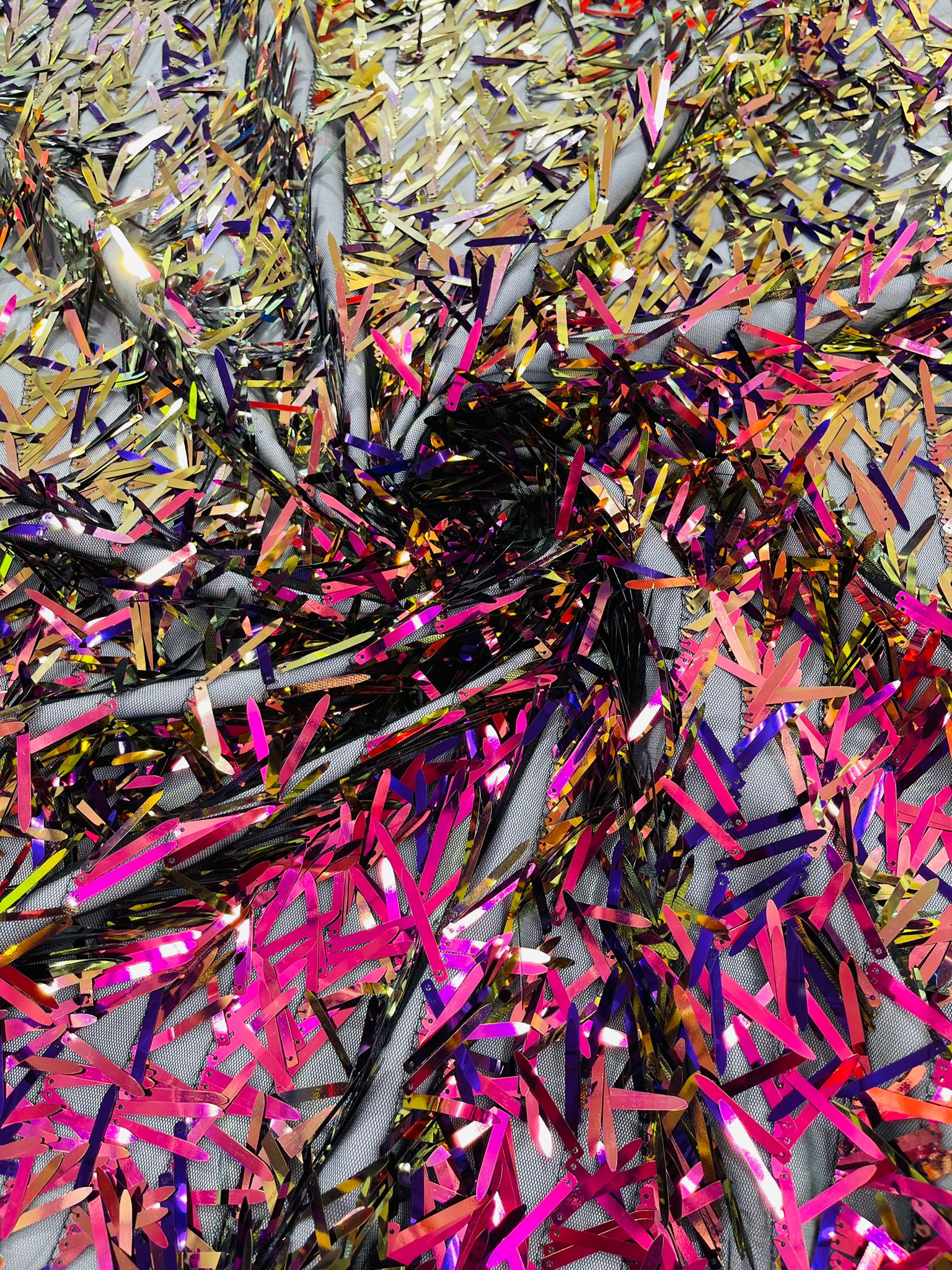 Sword Sequin Fabric 54” Wide| New Creations Fabric & Foam Inc. - New Creations Fabric & Foam Inc