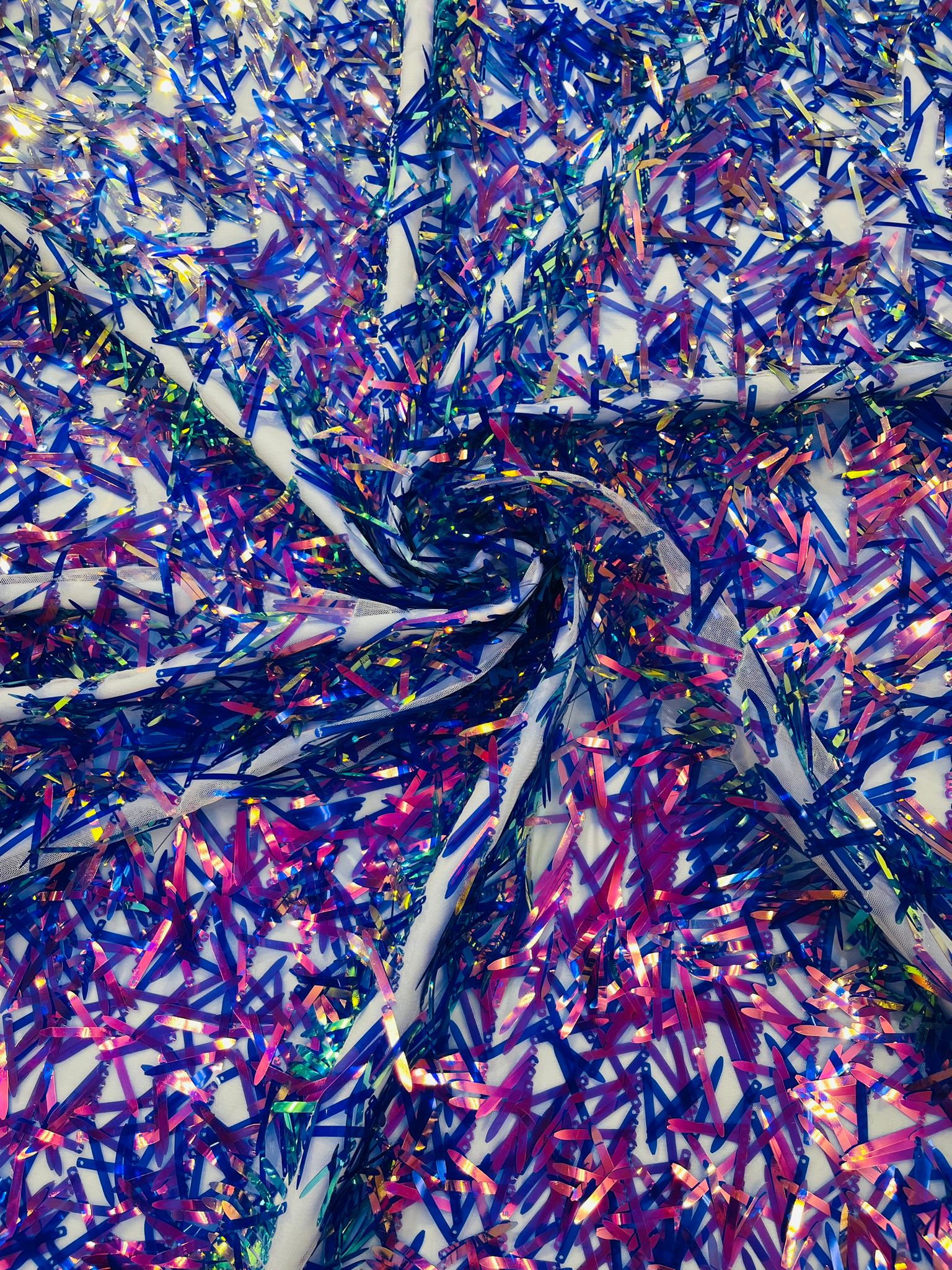 Sword Sequin Fabric 54” Wide| New Creations Fabric & Foam Inc. - New Creations Fabric & Foam Inc