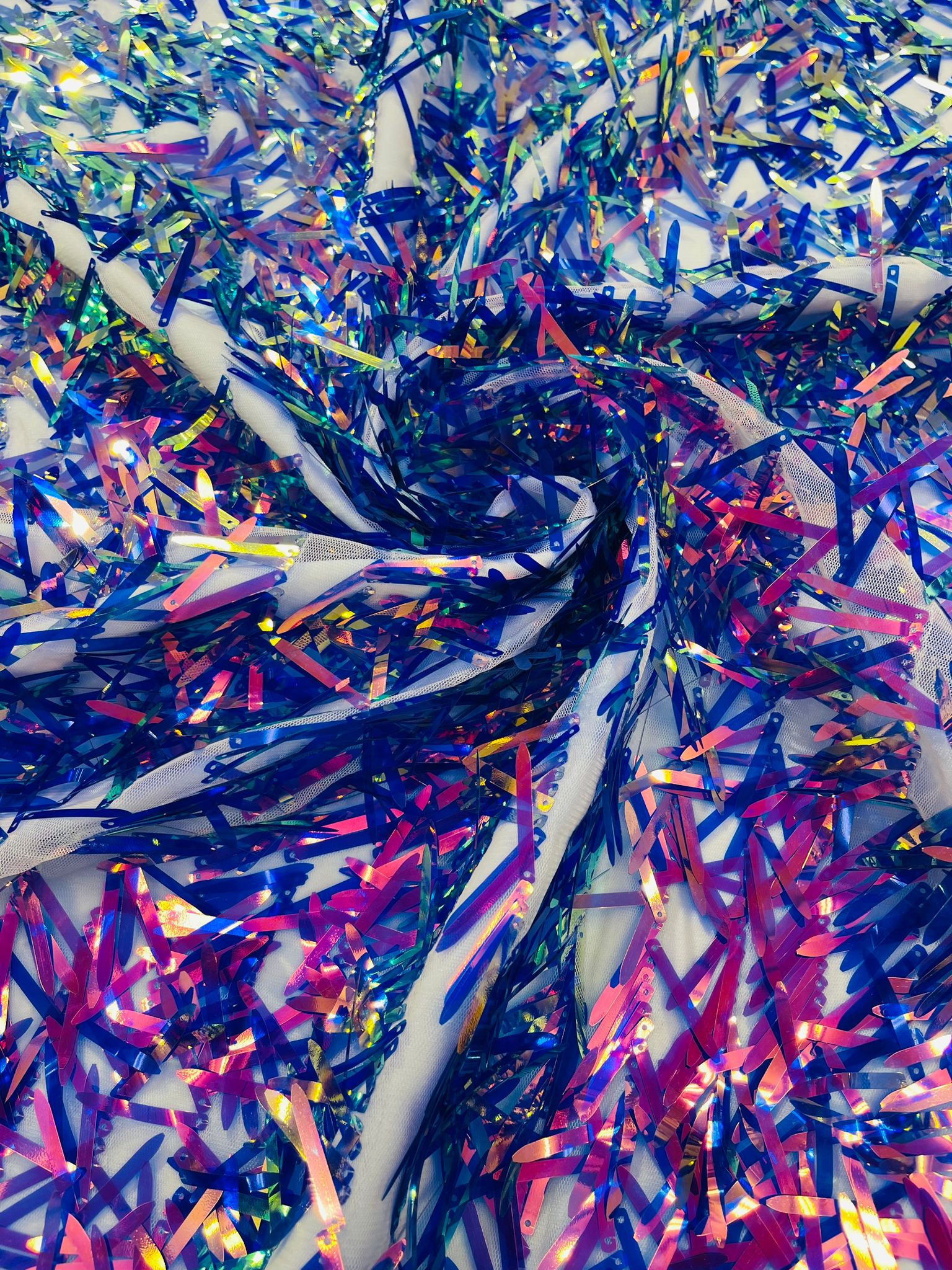 Sword Sequin Fabric 54” Wide| New Creations Fabric & Foam Inc. - New Creations Fabric & Foam Inc