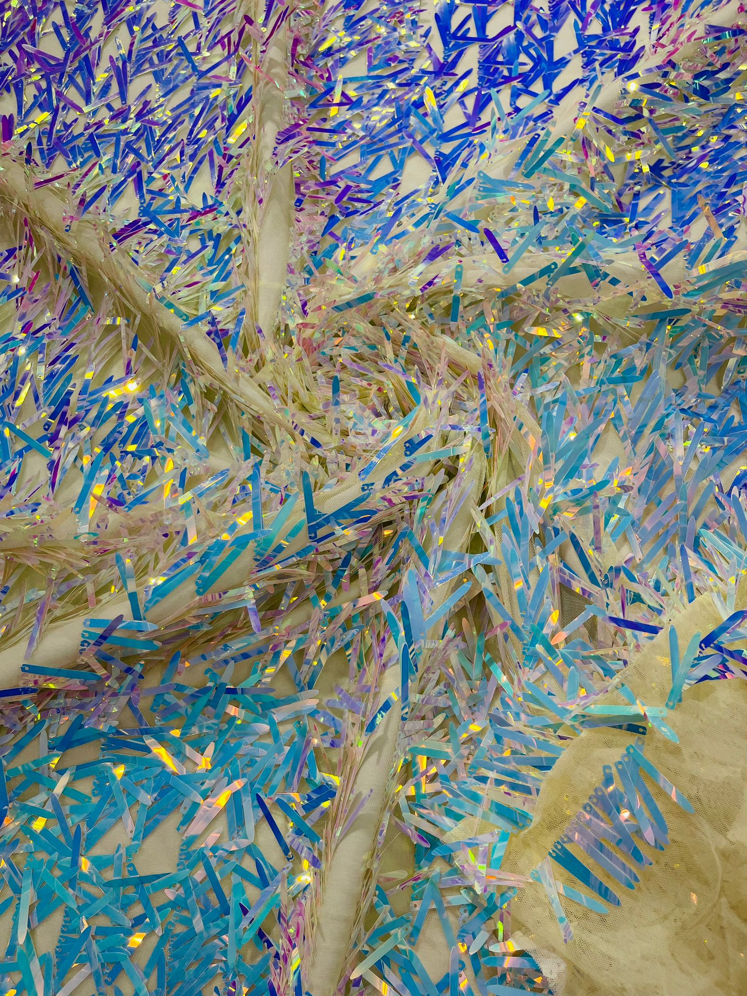 Sword Sequin Fabric 54” Wide| New Creations Fabric & Foam Inc. - New Creations Fabric & Foam Inc