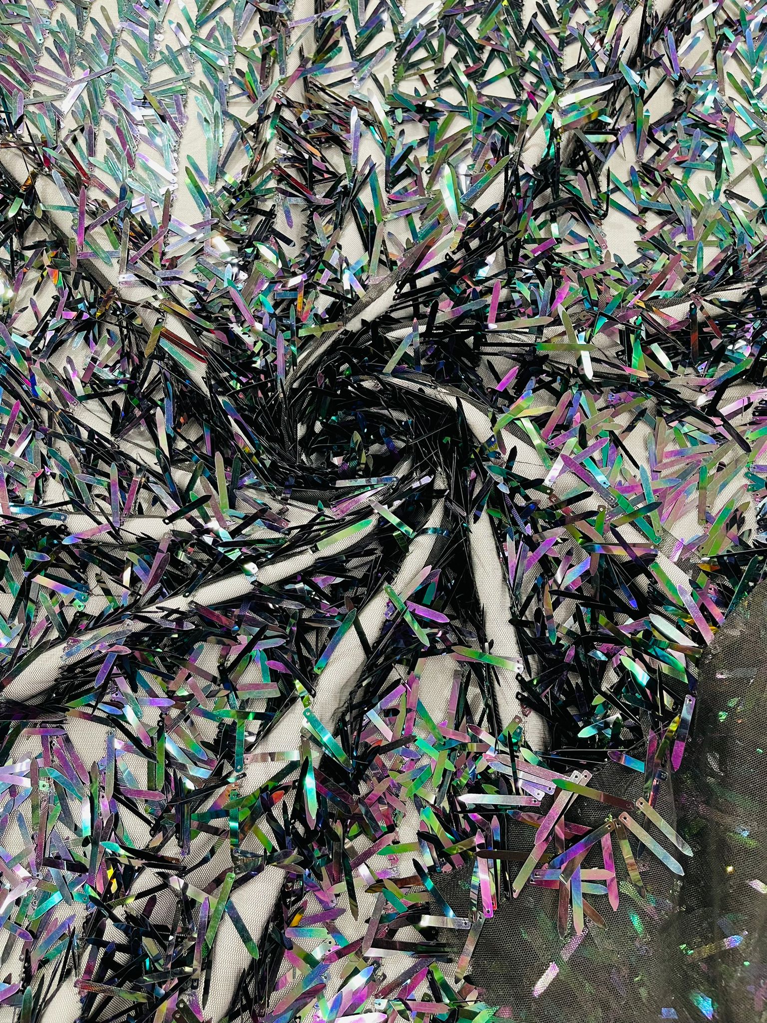 Sword Sequin Fabric 54” Wide| New Creations Fabric & Foam Inc. - New Creations Fabric & Foam Inc