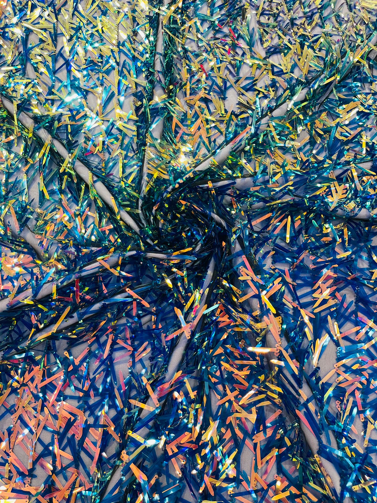 Sword Sequin Fabric 54” Wide| New Creations Fabric & Foam Inc. - New Creations Fabric & Foam Inc