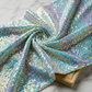 Sword Sequin Fabric by the Yard 54” Wide – Iridescent Flip Sequin Stretch Fabric for Dresses, Costumes, Backdrops & Event Decor - New Creations Fabric & Foam Inc